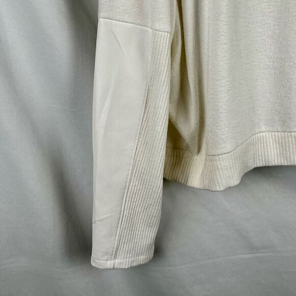 Express Dolman Faux Leather Accent Sleeve Sweater XL - Picture 2 of 14